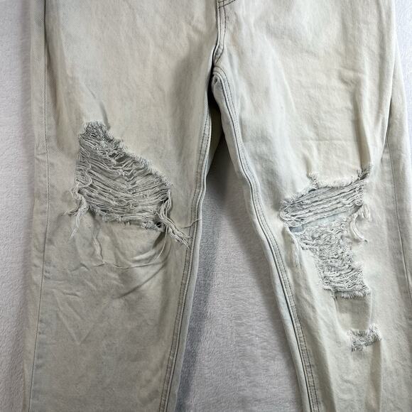 Vervet Sz 26 Flying Monkey Emma Mom Lightwash Jeans Straight Leg Denim Destroyed - Picture 3 of 13